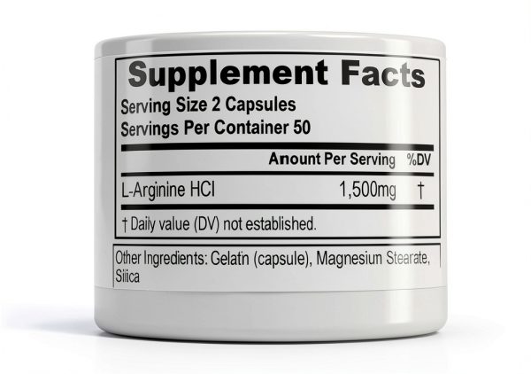 Evlution L-Arginine 1500mg Muscle Growth Amino Acid-1