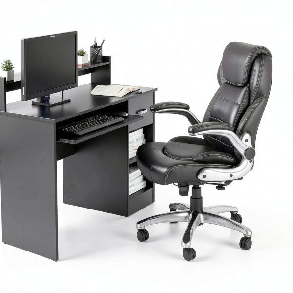 Ergonomic Office Chair Amazon Basics Leather-1
