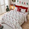 Christmas Car Quilt by Cmfshape Bedspread Set-7