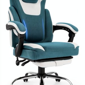 KRESTLUX Big Tall Office Chair Bluewhite Recline-0