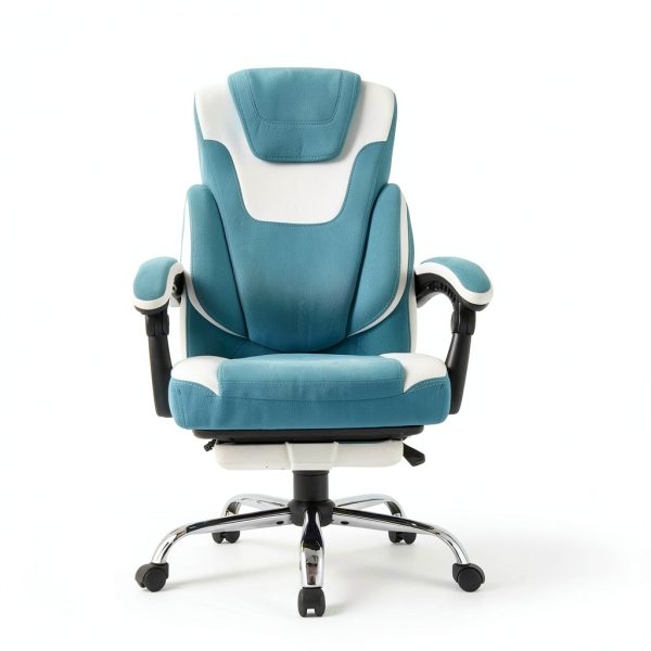 KRESTLUX Big Tall Office Chair Bluewhite Recline-2