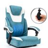 KRESTLUX Big Tall Office Chair Bluewhite Recline-3