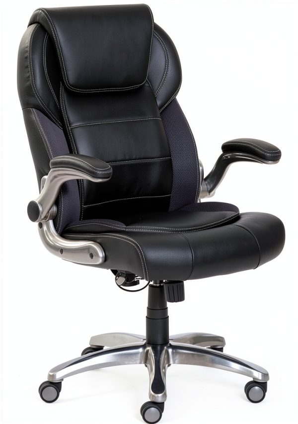 Ergonomic Office Chair Amazon Basics Leather-0