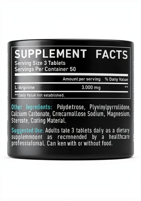Zeal Naturals L Arginine 3000mg Nitric Oxide Supplement-1