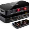 4K HDMI Switch ENBUER 4 Port HDR Black Model-0