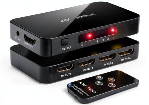 4K HDMI Switch ENBUER 4 Port HDR Black Model-0