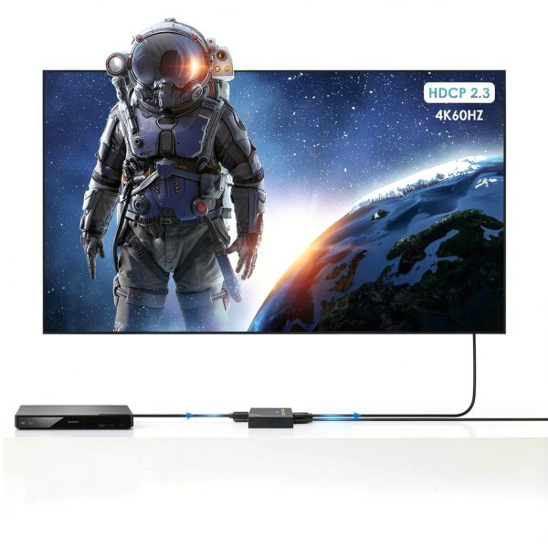 HBAVLINK HDMI Splitter 4K 60Hz Audio Video Selector Box-3