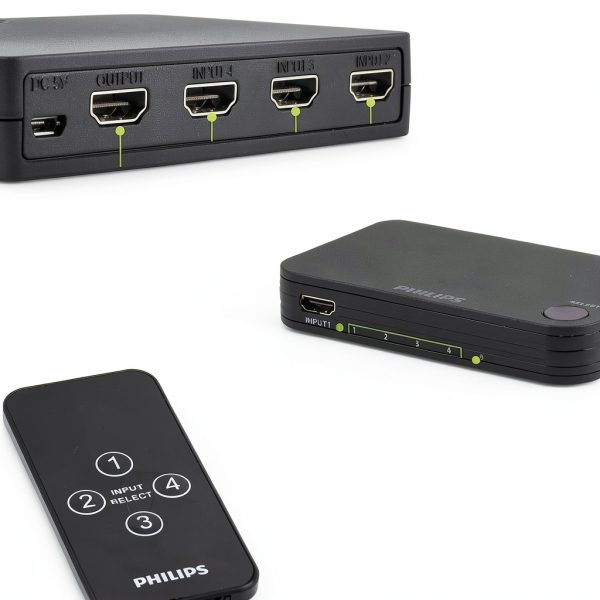 Philips 4 Port HDMI Switch for Home Theater-4