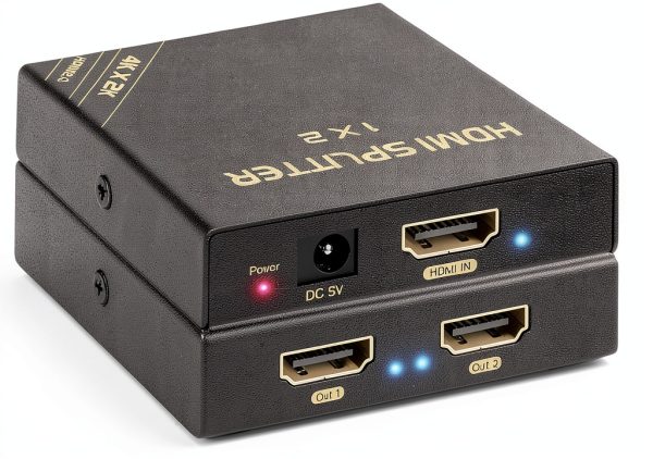 HBAVLINK HDMI Splitter 4K 60Hz Audio Video Selector Box-0