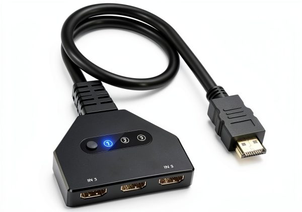AUKOKIOULA HDMI Switch 3‑in‑1 4K 30Hz for Gamers-0
