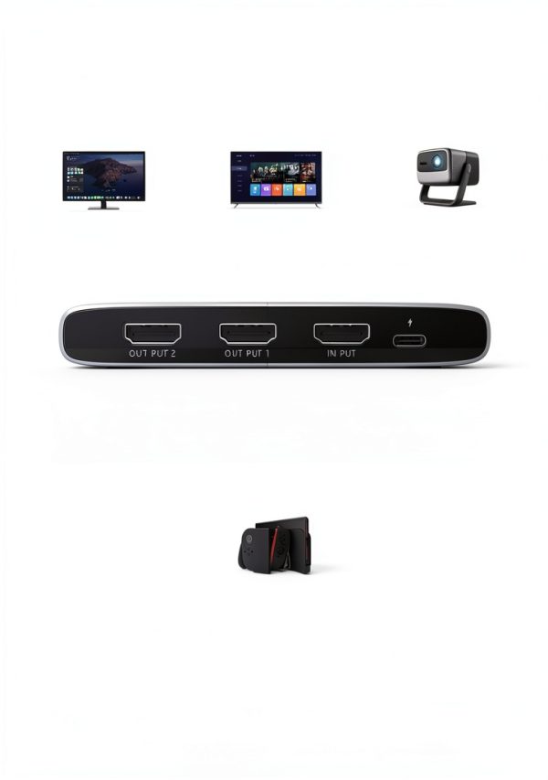 HDMI 2.1 Splitter llano 8K Mirror Mode Model H402-7