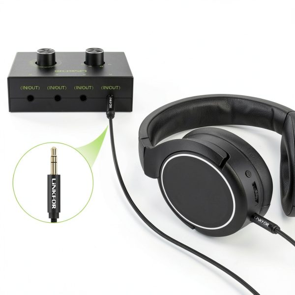 LiNKFOR 4 Port Audio Switch Selector Box-4