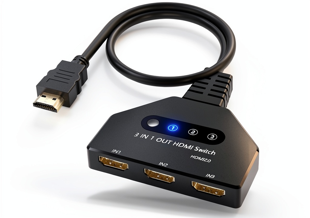 Closs HS-329 HDMI selector in a living room setup
