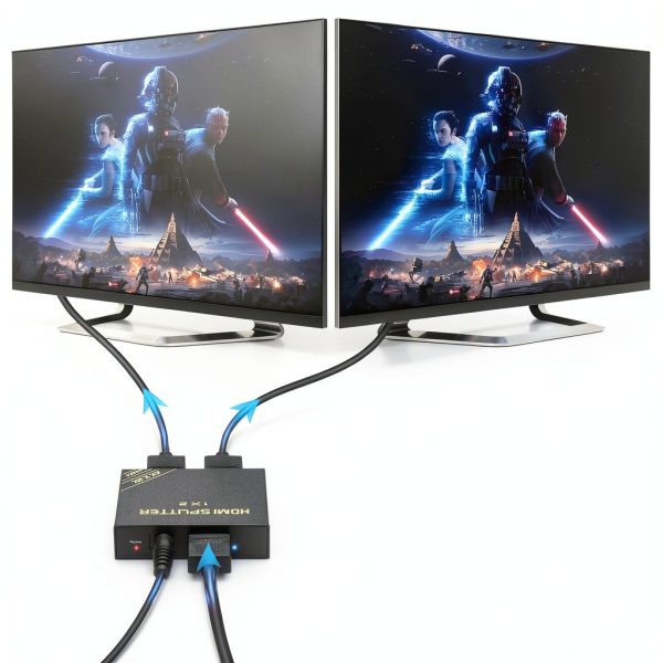 HBAVLINK HDMI Splitter 4K 60Hz Audio Video Selector Box-1