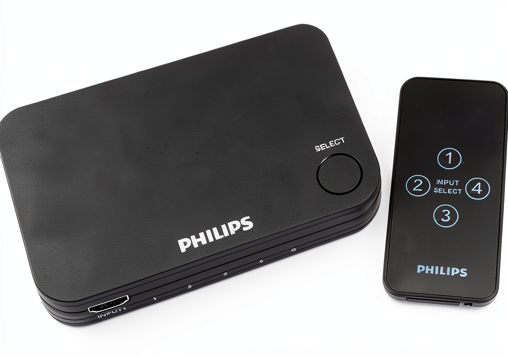 Philips 4 Port HDMI Switch with remote control