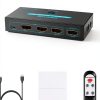 HDMI Switch SGEYR Metal 3‑Port Remote for Theater-6