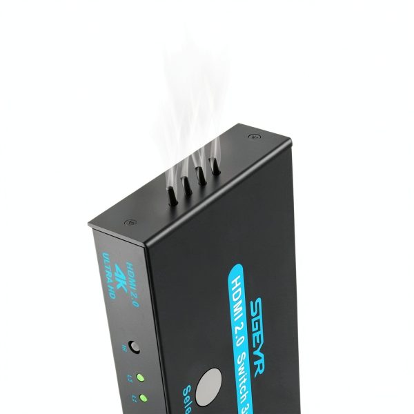 HDMI Switch SGEYR Metal 3‑Port Remote for Theater-5