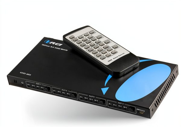 OREI 4x4 HDMI Matrix 4K60 HDR Dual Voltage Power-5