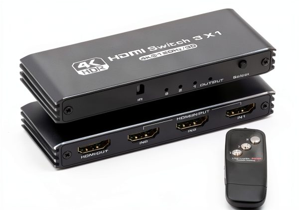 HDMI Switch Anber-Tech 4K120Hz Grey Model 3in1-0