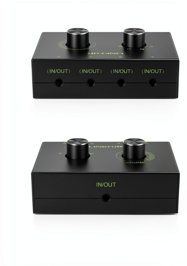 LiNKFOR 4 Port Audio Switch Selector Box-1