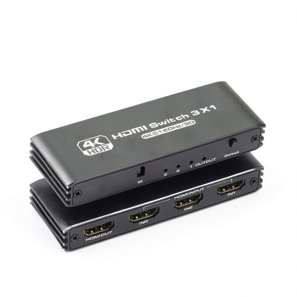 HDMI Switch Anber-Tech 4K120Hz Grey Model 3in1-5