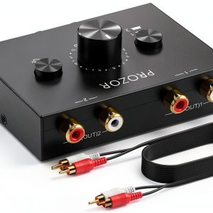 PROZOR 4 in 1 RCA Switch Audio Selector Box-0