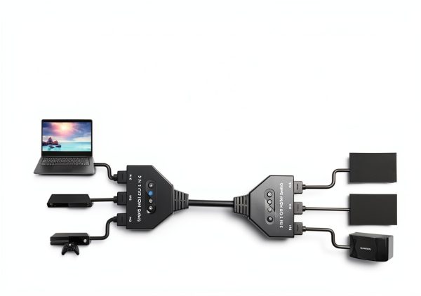 AUKOKIOULA HDMI Switch 3‑in‑1 4K 30Hz for Gamers-6