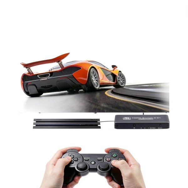 HDMI Switch Anber-Tech 4K120Hz Grey Model 3in1-2