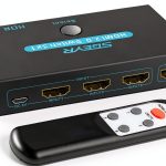 HDMI Switch SGEYR Metal 3‑Port Remote for Theater-0