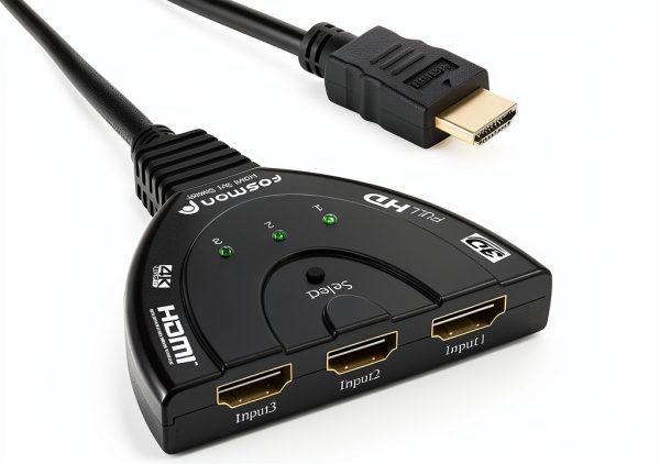 Fosmon 4K HDMI Switch 3x1 with HDCP Pass‑Through, 4K@30Hz & 4K@60Hz-0