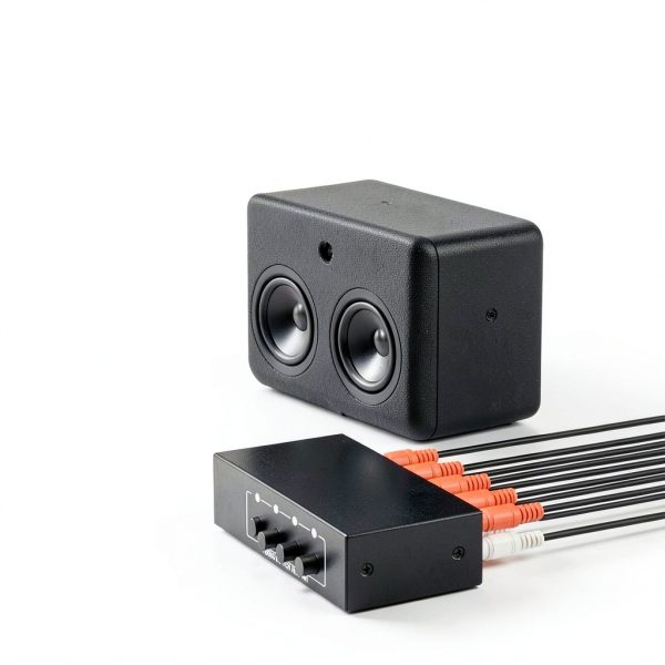 Audio Switcher BolAAzuL 4 in 1 Stereo Selector Metal Housing Plug Play-7
