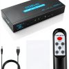 SGEYR 5x1 HDMI Switch 4K 30Hz Metal HDMI Selector Blue-6