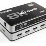 Kinivo 8K HDMI Switch 4 Port with Toslink 4K/8K Support IR Remote-0