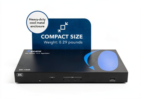 8K HDMI Audio Extractor OREI BK-104A 4-Output 8K@60Hz Optical & Analog-4
