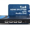 8K HDMI Audio Extractor OREI BK-104A 4-Output 8K@60Hz Optical & Analog-1
