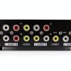 Mt-viki 4-Way AV RCA Switcher Selector - Metal Enclosure, Push Button-2