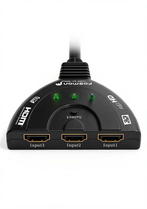 Fosmon 4K HDMI Switch 3x1 with HDCP Pass‑Through, 4K@30Hz & 4K@60Hz-5