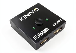 Kinivo HDMI Switch 2‑in‑1 8K/4K Selector SW‑820BN Black-0