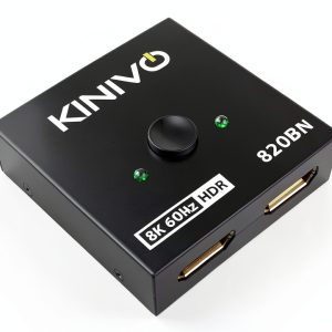Kinivo HDMI Switch 2‑in‑1 8K/4K Selector SW‑820BN Black-0
