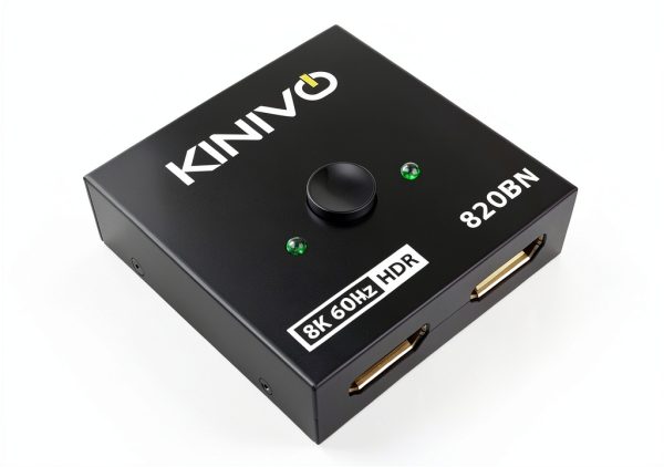 Kinivo HDMI Switch 2‑in‑1 8K/4K Selector SW‑820BN Black-0