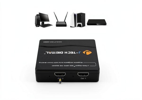 J-Tech Digital 1x2 HDMI Splitter 4K@60Hz 4:4:4 HDR10 with EDID Copy-5
