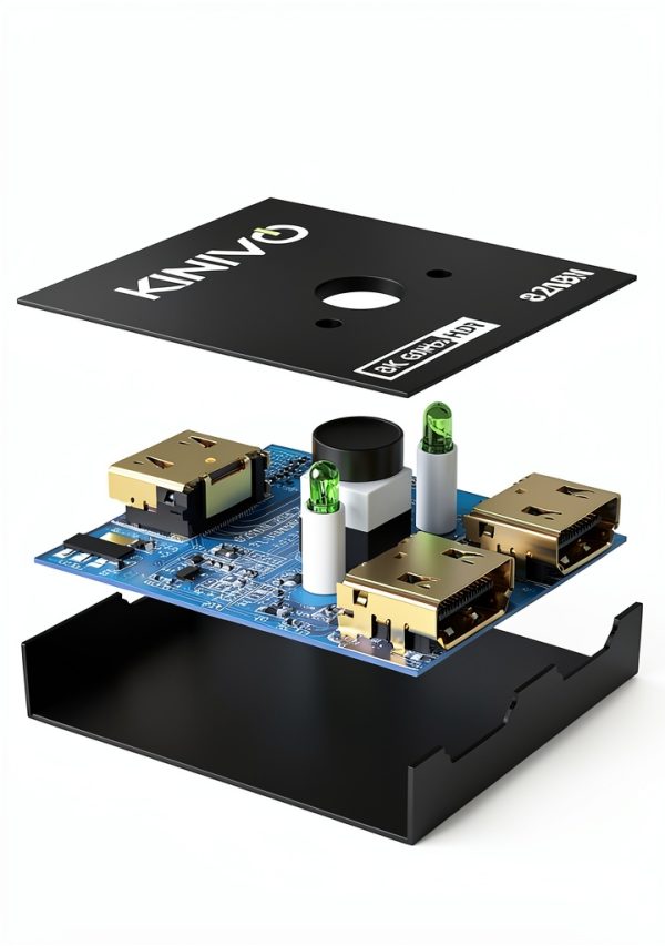 Kinivo HDMI Switch 2‑in‑1 8K/4K Selector SW‑820BN Black-3