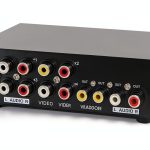 Mt-viki 4-Way AV RCA Switcher Selector - Metal Enclosure, Push Button-0