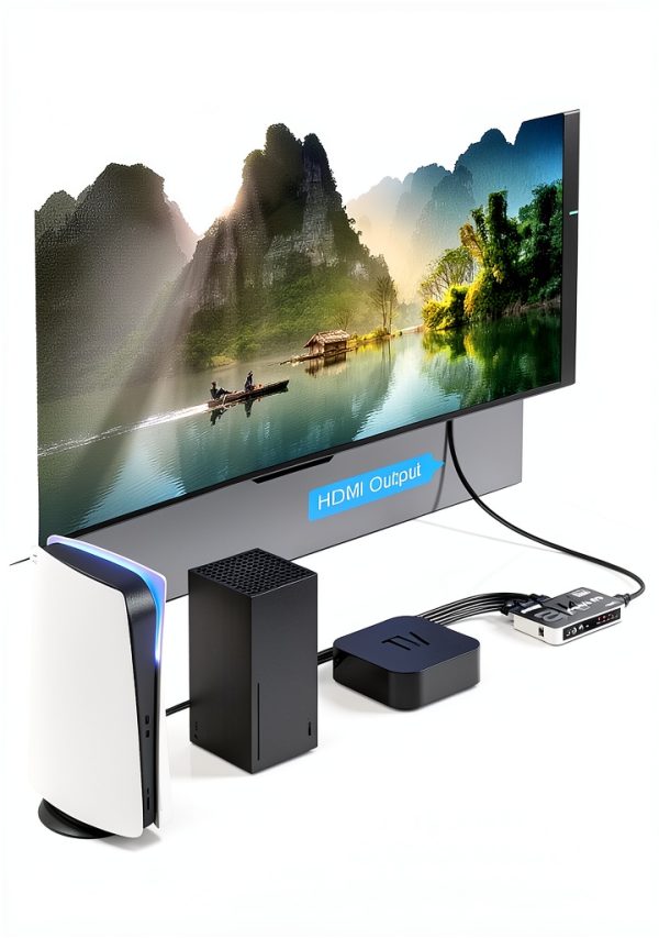 Kinivo 8K HDMI Switch 4 Port with Toslink 4K/8K Support IR Remote-3