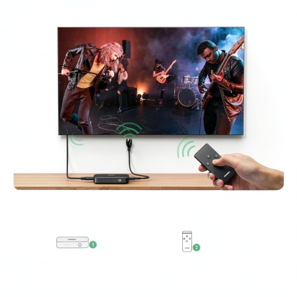 HDMI Switch 3 in 1 4K UGREEN Model 80125 Compact Remote-2