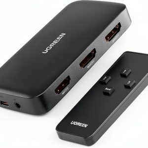 HDMI Switch 3 in 1 4K UGREEN Model 80125 Compact Remote-0