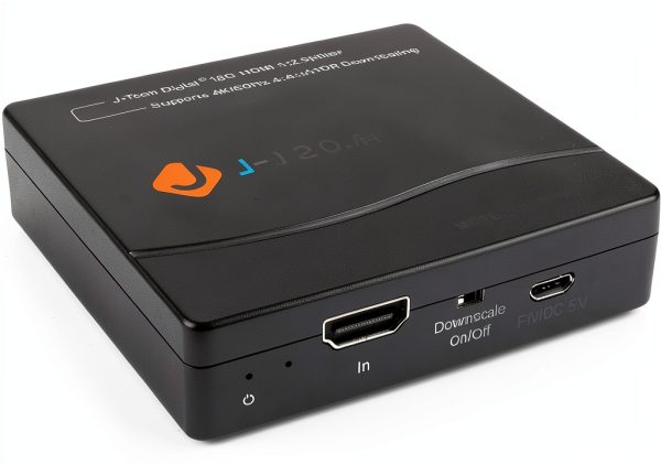 J-Tech Digital 1x2 HDMI Splitter 4K@60Hz 4:4:4 HDR10 with EDID Copy-0