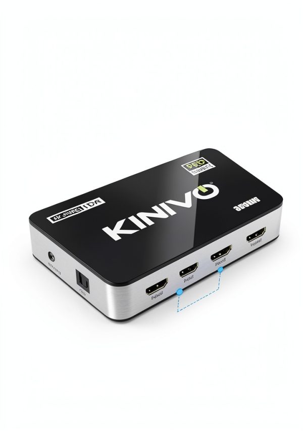 Kinivo 4K HDMI Switch 3 Port Optical Audio Extractor ARC Remote-2