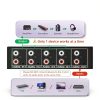 Audio Switcher BolAAzuL 4 in 1 Stereo Selector Metal Housing Plug Play-2