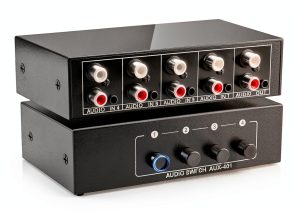 Audio Switcher BolAAzuL 4 in 1 Stereo Selector Metal Housing Plug Play-0